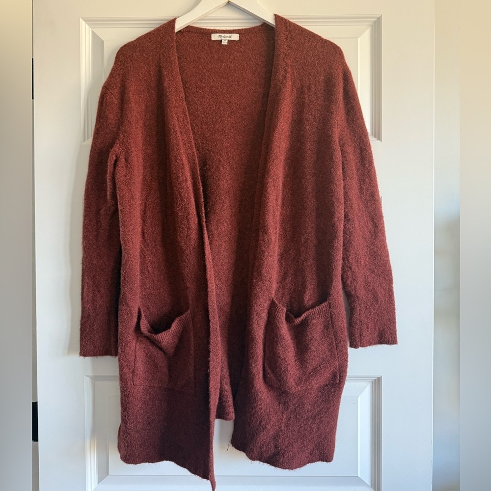 Madewell Kent Cardigan Sweater in Coziest Yarn Wool Alpaca Blend